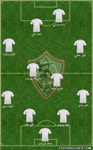 Zamalek Sporting Club Formation 2014