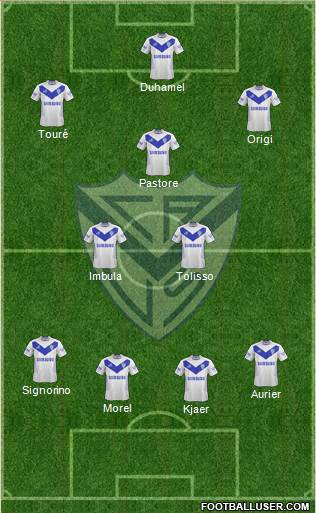 Vélez Sarsfield Formation 2014