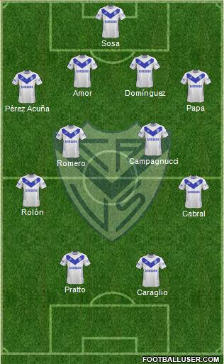 Vélez Sarsfield Formation 2014