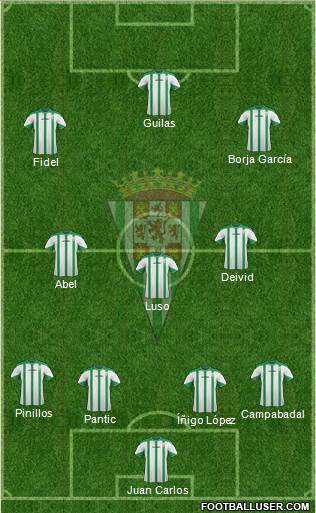 Córdoba C.F., S.A.D. Formation 2014