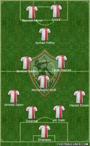 Zamalek Sporting Club Formation 2014