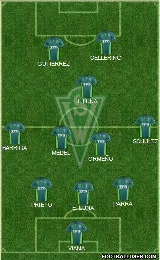 CD Santiago Wanderers S.A.D.P. Formation 2014