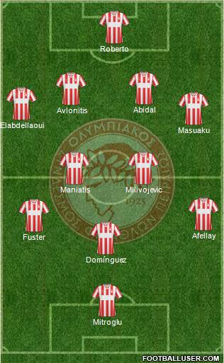 Olympiakos SF Piraeus Formation 2014