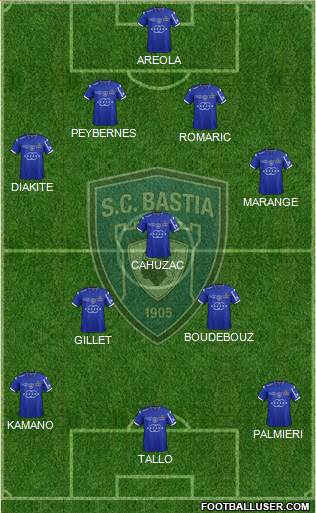 Sporting Club Bastia Formation 2014