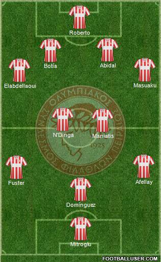 Olympiakos SF Piraeus Formation 2014