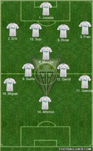 Albacete B., S.A.D. Formation 2014