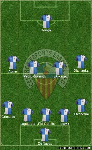 C.E. Sabadell Formation 2014