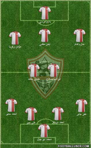 Zamalek Sporting Club Formation 2014