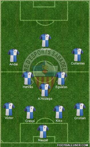 C.E. Sabadell Formation 2014