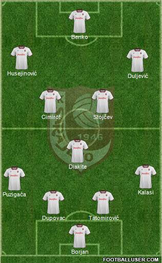 FK Sarajevo Formation 2014