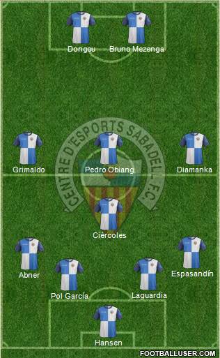 C.E. Sabadell Formation 2014