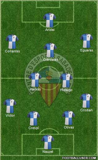 C.E. Sabadell Formation 2014