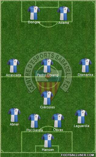 C.E. Sabadell Formation 2014