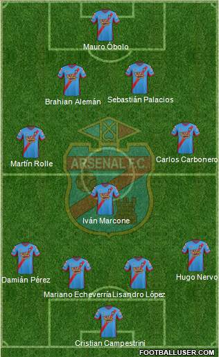 Arsenal de Sarandí Formation 2014