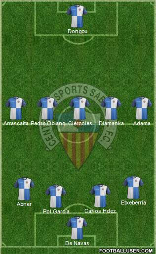 C.E. Sabadell Formation 2014