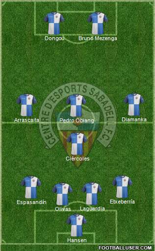 C.E. Sabadell Formation 2014