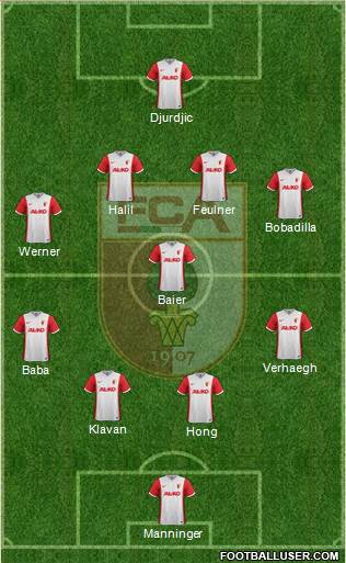 FC Augsburg Formation 2014