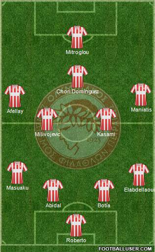 Olympiakos SF Piraeus Formation 2014