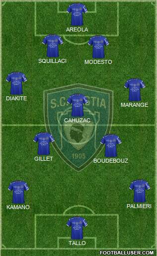 Sporting Club Bastia Formation 2014