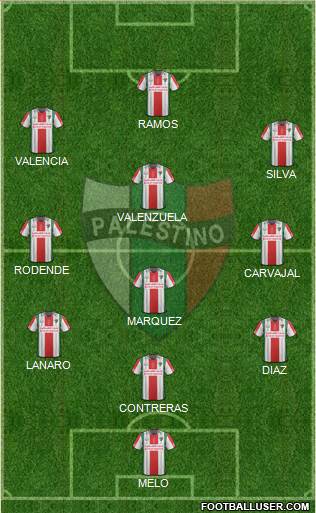 CD Palestino S.A.D.P. Formation 2014