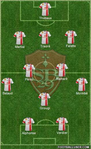 Stade Brestois 29 Formation 2014