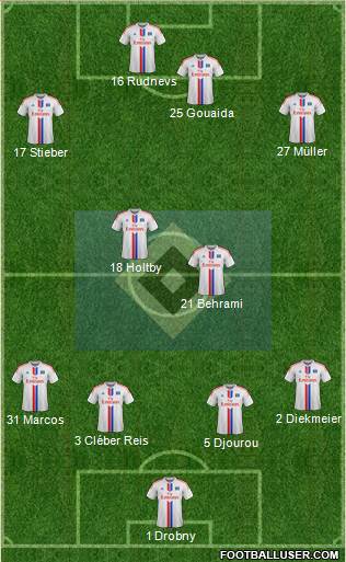 Hamburger SV Formation 2014