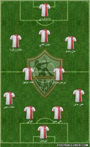 Zamalek Sporting Club Formation 2014