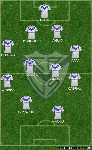 Vélez Sarsfield Formation 2014