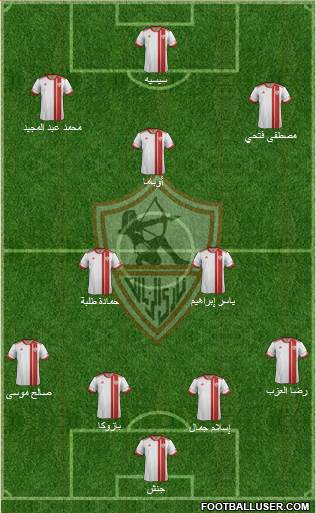 Zamalek Sporting Club Formation 2014