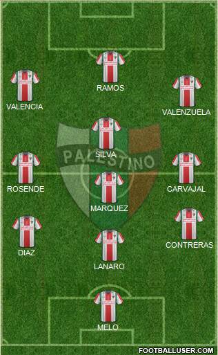 CD Palestino S.A.D.P. Formation 2014