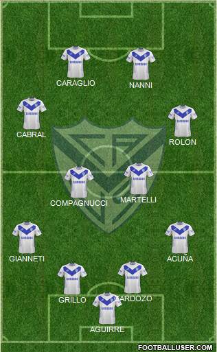 Vélez Sarsfield Formation 2014