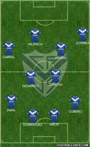 Vélez Sarsfield Formation 2014