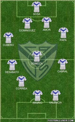 Vélez Sarsfield Formation 2014