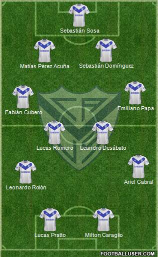 Vélez Sarsfield Formation 2014