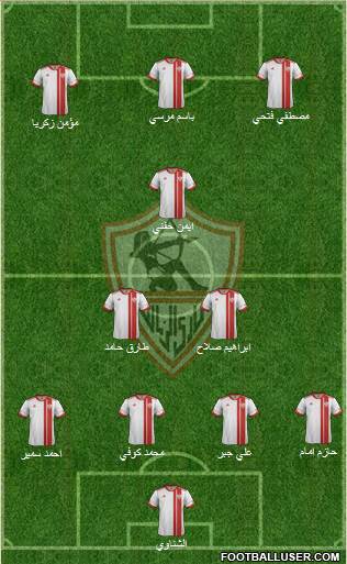 Zamalek Sporting Club Formation 2014