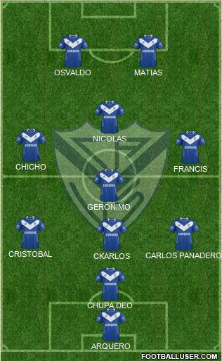 Vélez Sarsfield Formation 2014