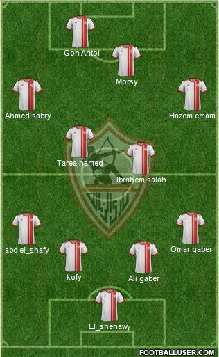 Zamalek Sporting Club Formation 2014