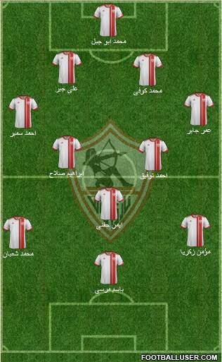 Zamalek Sporting Club Formation 2014