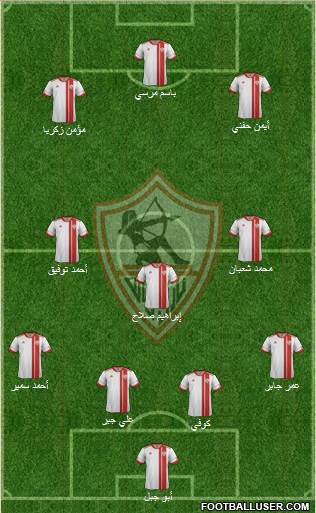 Zamalek Sporting Club Formation 2014