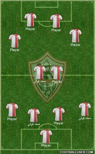 Zamalek Sporting Club Formation 2014