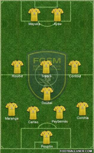 FC Sochaux-Montbéliard Formation 2014