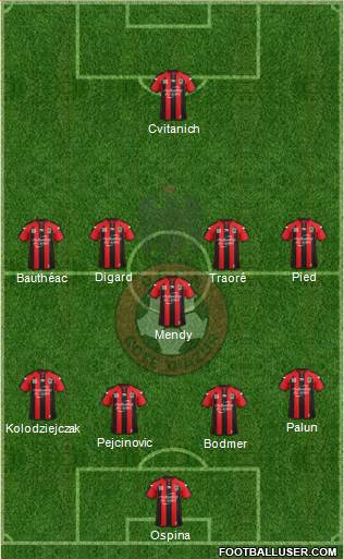 OGC Nice Côte d'Azur Formation 2014