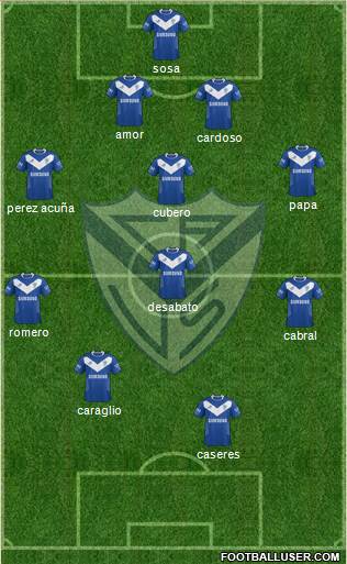 Vélez Sarsfield Formation 2014