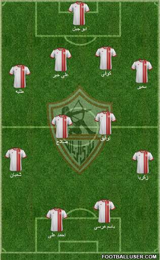 Zamalek Sporting Club Formation 2014