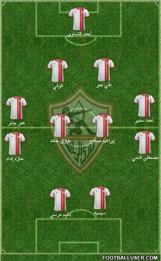 Zamalek Sporting Club Formation 2014