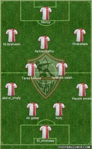 Zamalek Sporting Club Formation 2015