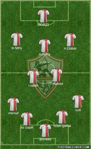 Zamalek Sporting Club Formation 2015