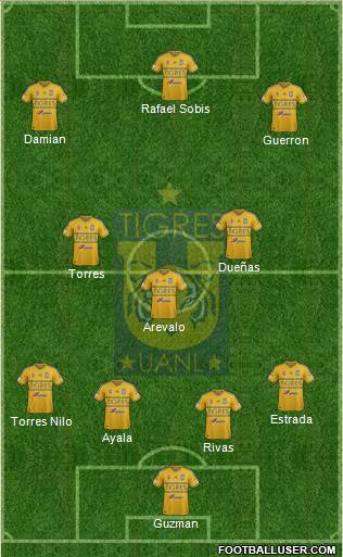 Club Universitario de Nuevo León Formation 2015