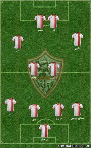 Zamalek Sporting Club Formation 2015