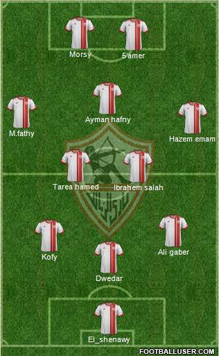 Zamalek Sporting Club Formation 2015